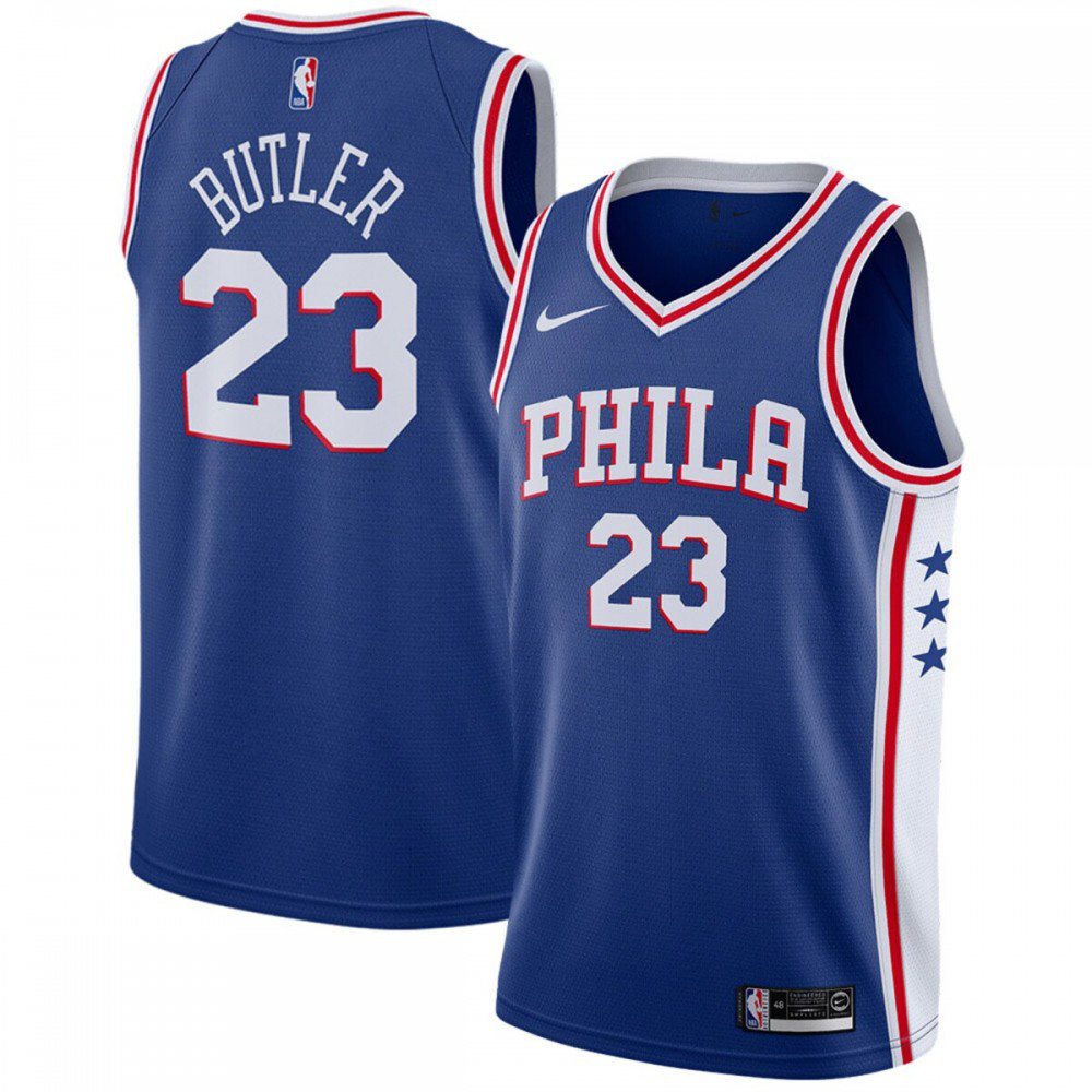 Jimmy Butler Philadelphia 76ers Youth Swingman Jersey Blue - Icon Edition-Pro Kit Vault | Brand New 26/27 Sports Jerseys